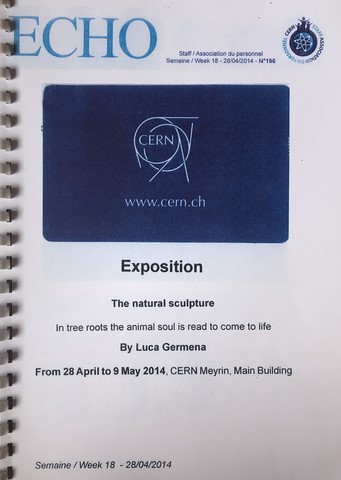 Fascicolo della mostra al CERN Ginevra